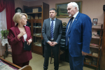 Врио Главы Тамбовской области Евгений Первышов и спикер областной Думы Евгений Матушкин посетили социальные объекты в городе Рассказово