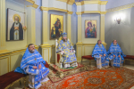В праздник Сретения Господня митрополит Феодосий совершил Литургию в Спасо-Преображенском соборе 12
