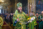 В канун Цветоносной недели митрополит Феодосий совершил всенощное бдение в Спасо-Преображенском соборе 12