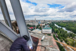 В Тамбове на строящемся Новопокровском соборе начался монтаж несущих ферм под купола